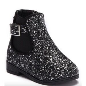 Bebe toddler girls chunky glitter boots, Sz 7